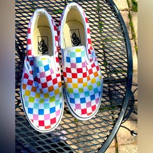 Classic Slip-On Checkerboard Shoe vans